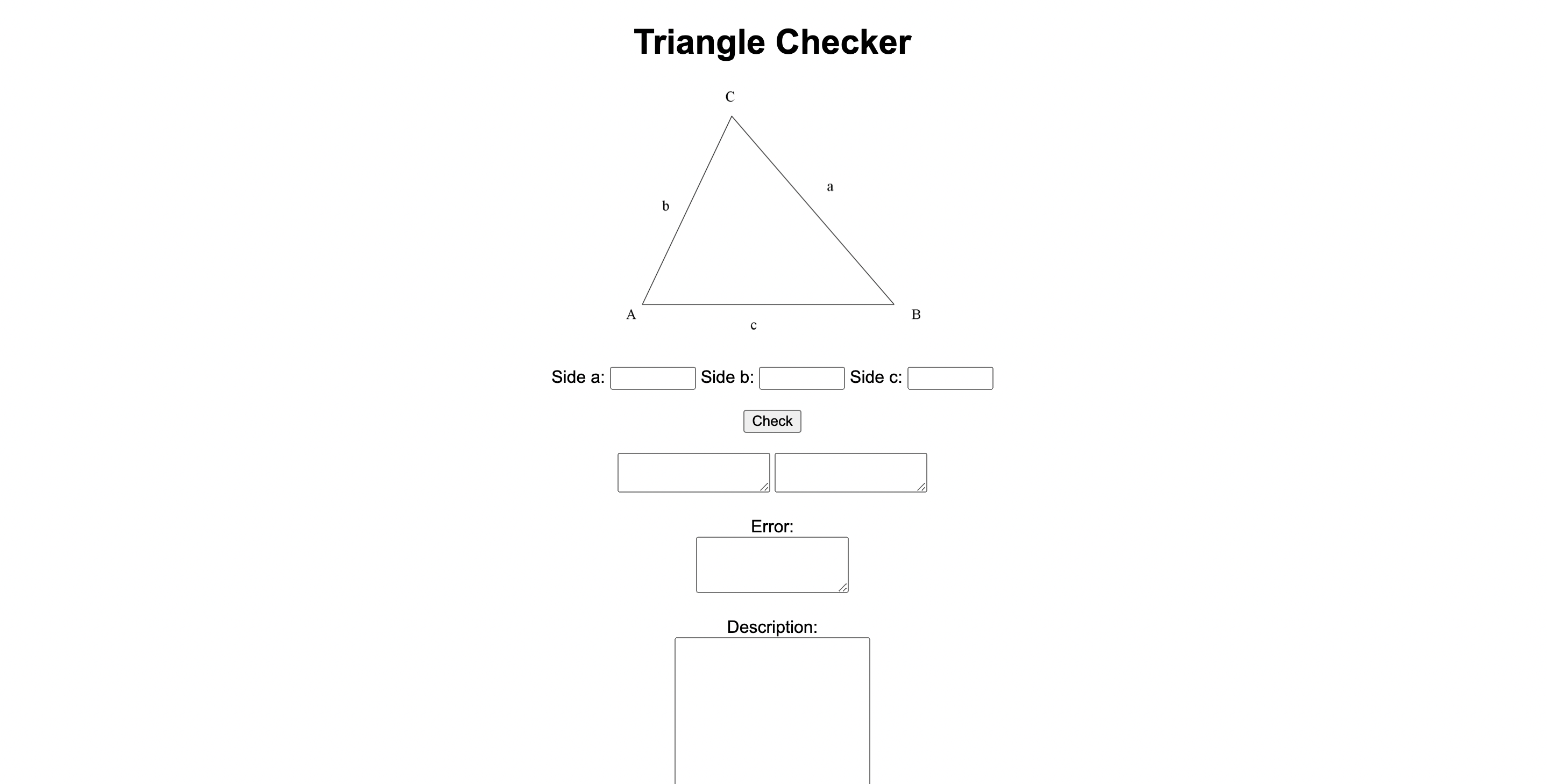 triangle checker screenshot